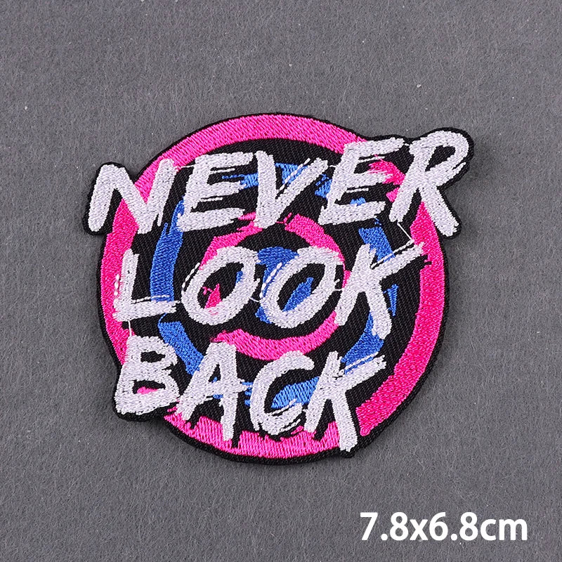 Mandala Iron On Patches For Clothes DIY Embroidery Applique Fusible Patch Ironing Stickers Letters Patch For Jacket Badge