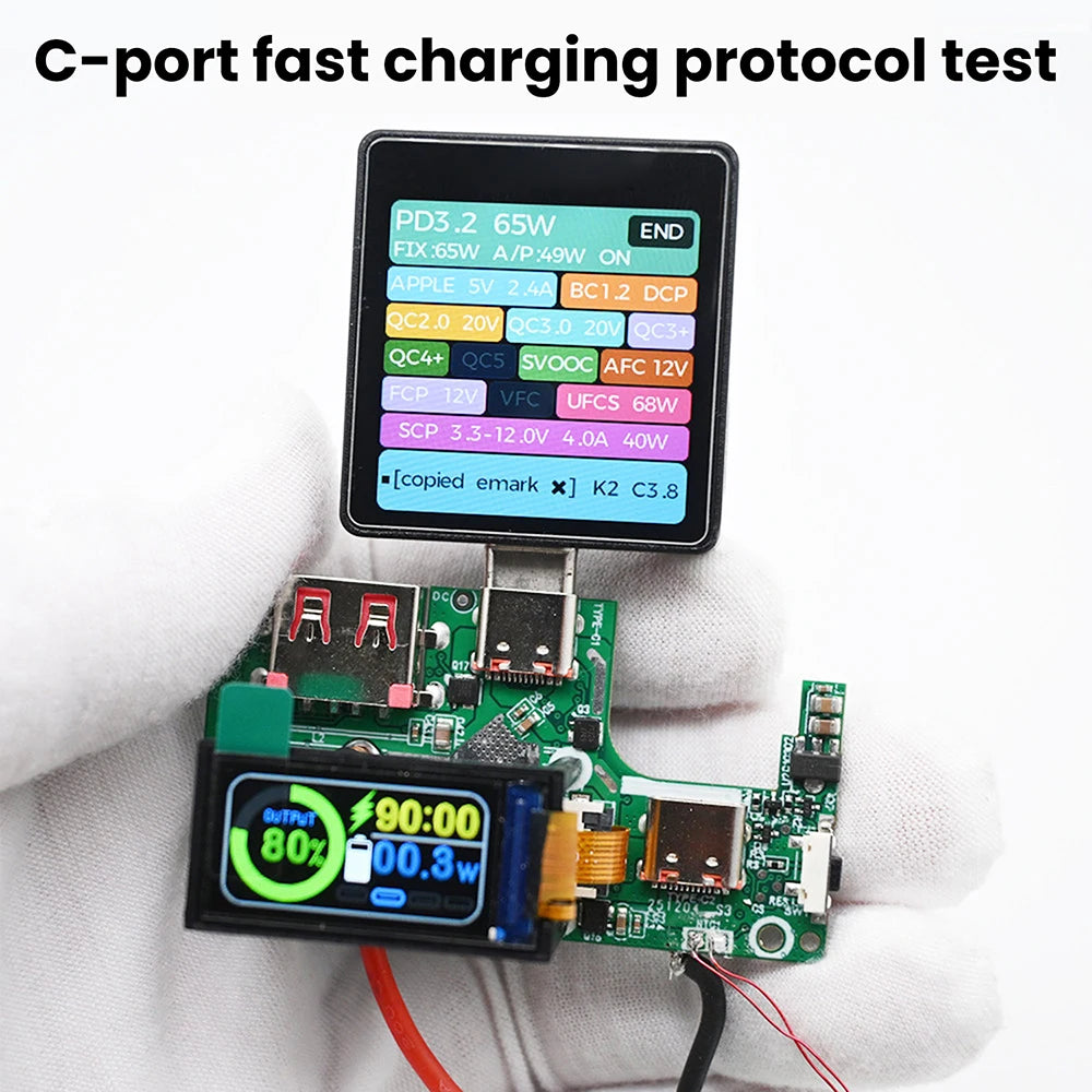 45W 2S 65W 3S Fast Charging Module with TFT Display PD QC Compatible DIY Power Bank Circuit Board for Portable Chargers