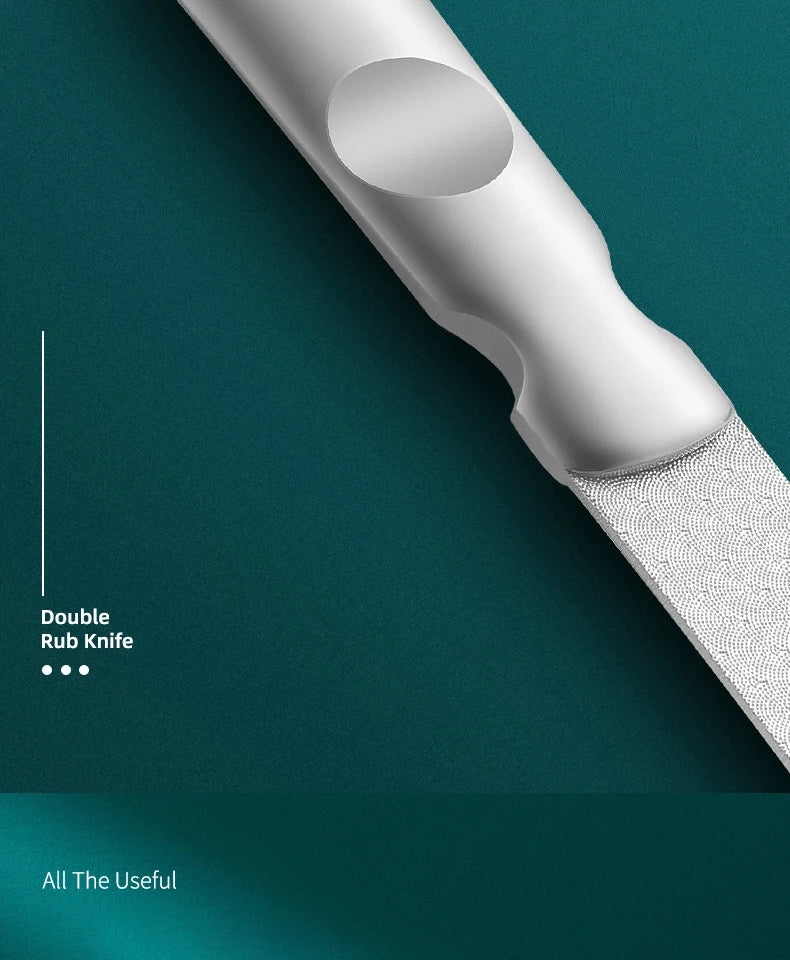 1Pcs Stainless Steel Nail Files High-Quality Double SidedManicure Pedicure Grooming For Professional Finger Toe Nail Care Tools