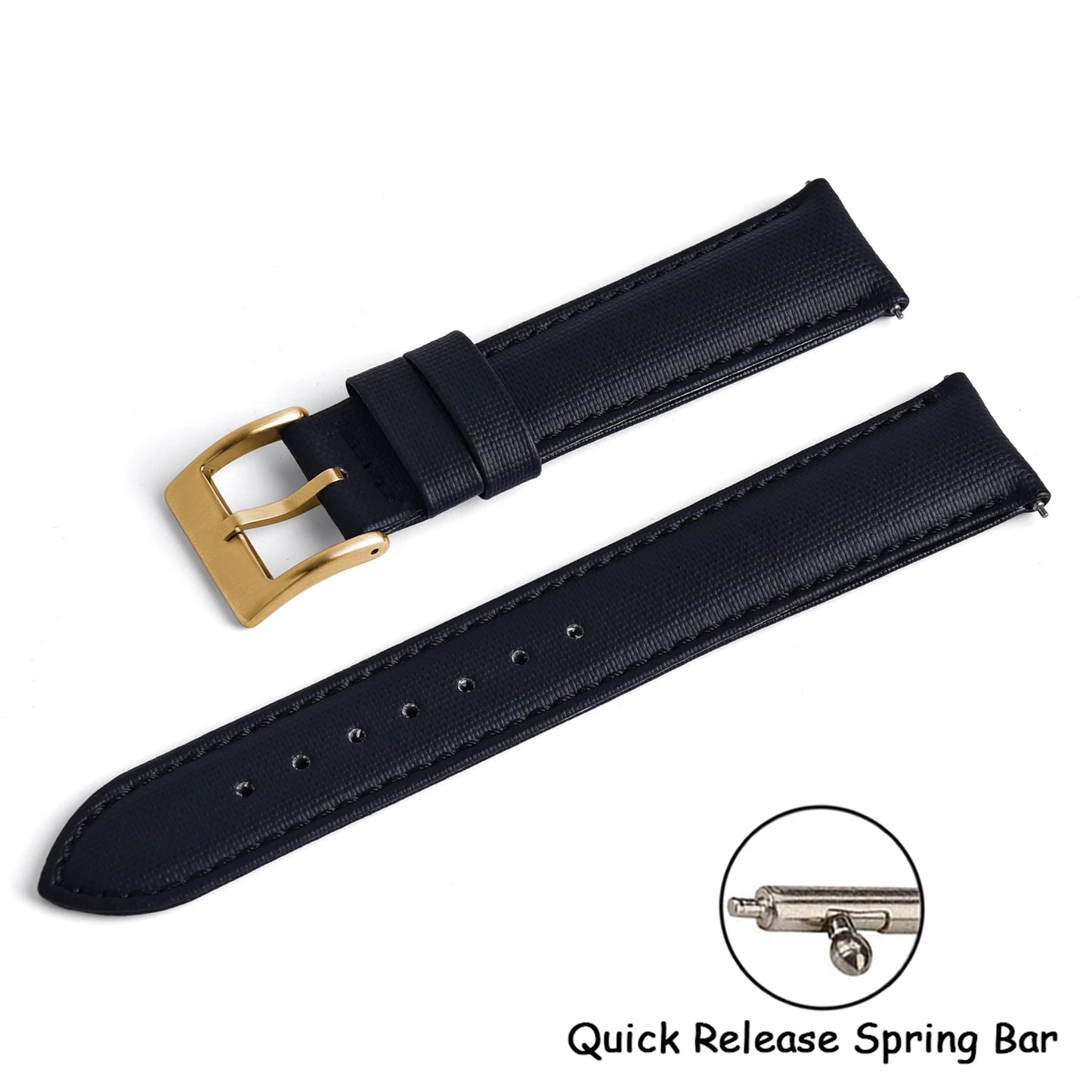 New D-elugs Waterproof Sailcloth Watch Strap 20mm 22mm Fabric Nylon Leather Watch Band For Omega/Seiko Belt Quick Release Strap