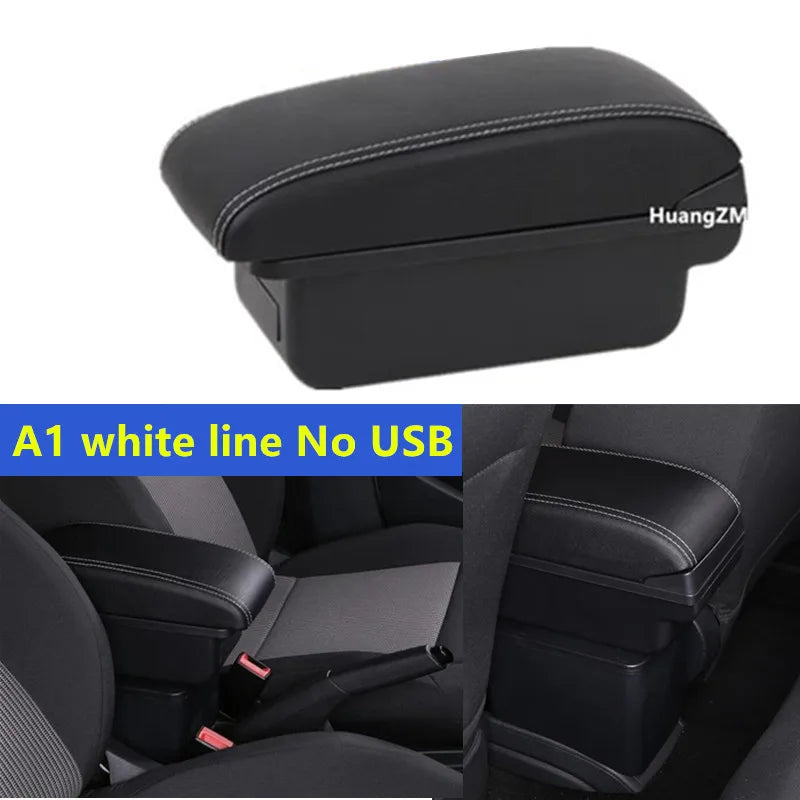 For Honda Jazz Armrest For Honda Fit Jazz 3 2014-2019 Car Armrest Box Car Storage Box Retrofit Accessorie Simple installation