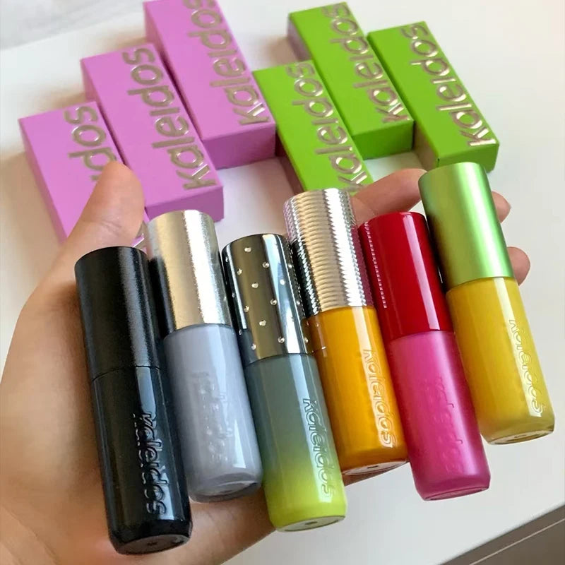 Kaleidos Lip Gloss Mirror Matte Glitter Gothic Lip Glaze Moist Shimmer Nude Punk Dark Lipstick High Colors Lasting Lip Makeup