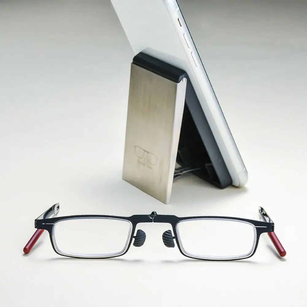 Blue Ray Blocking Anti-Blue Light Reading Glasses Mobile Phone Holder Portable Optical Spectacle Eyeglass Ultralight Metal