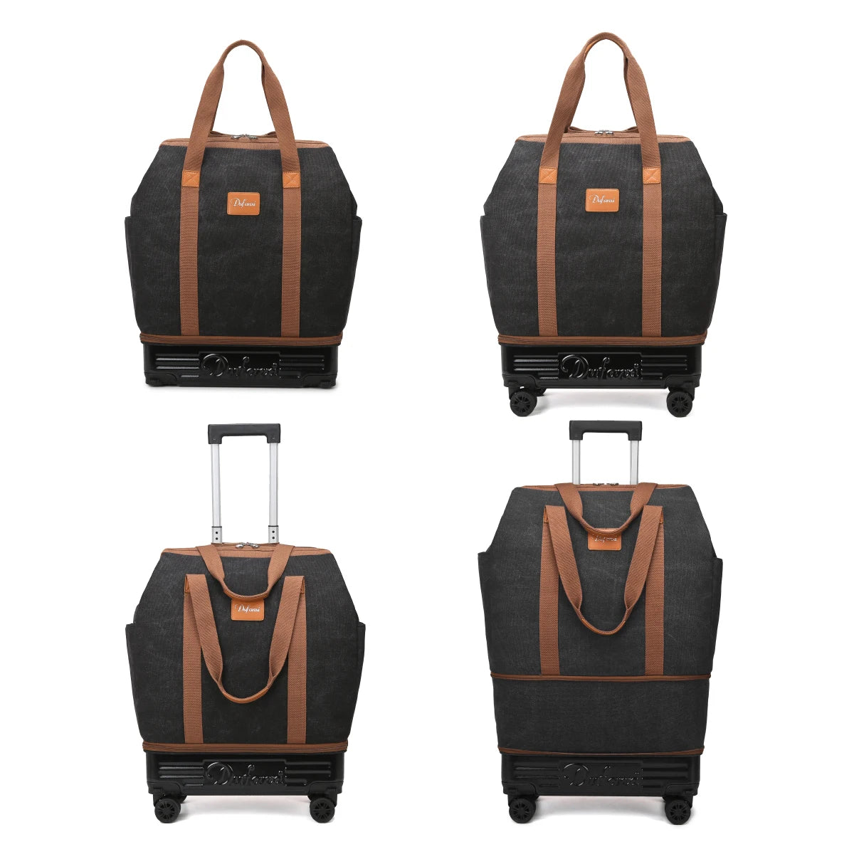 Pulley Luggage Bag, Universal Wheel Travel Bag, Foldableable Suitcase, Lightweight Trolley Bag, Large Capacity Hand-Pulled Backpack, Travel Cosmetics Bag