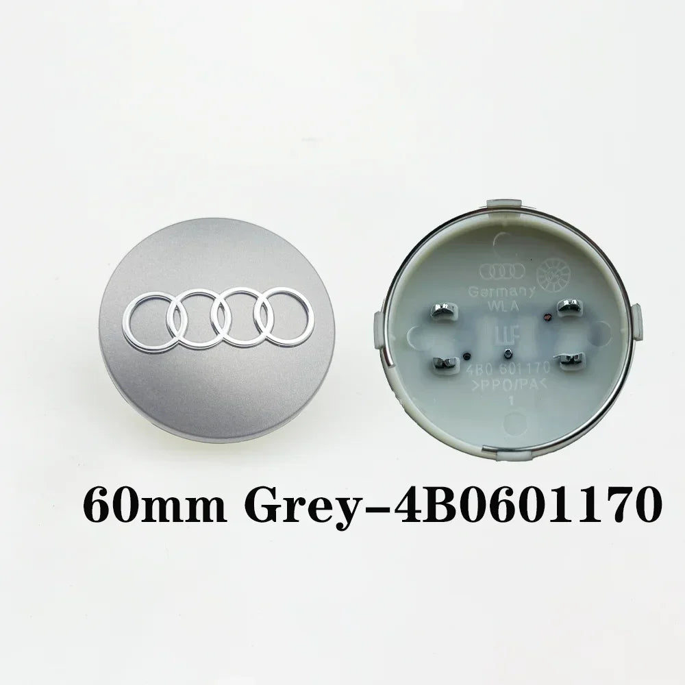 4pcs 60mm 61mm 68 69mm Car Styling Wheel Center Cap Hub Covers Badge 4B0601170 For Audi A3 A4 A5 A6 A7 A8 S4 S6 Car Accessories