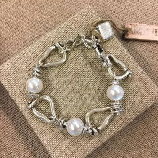 European Style Fashion, Elegant and Exquisite Irregular Pearl Bracelets, Women's Accessories, Gifts, Jewelry Gift Bags
