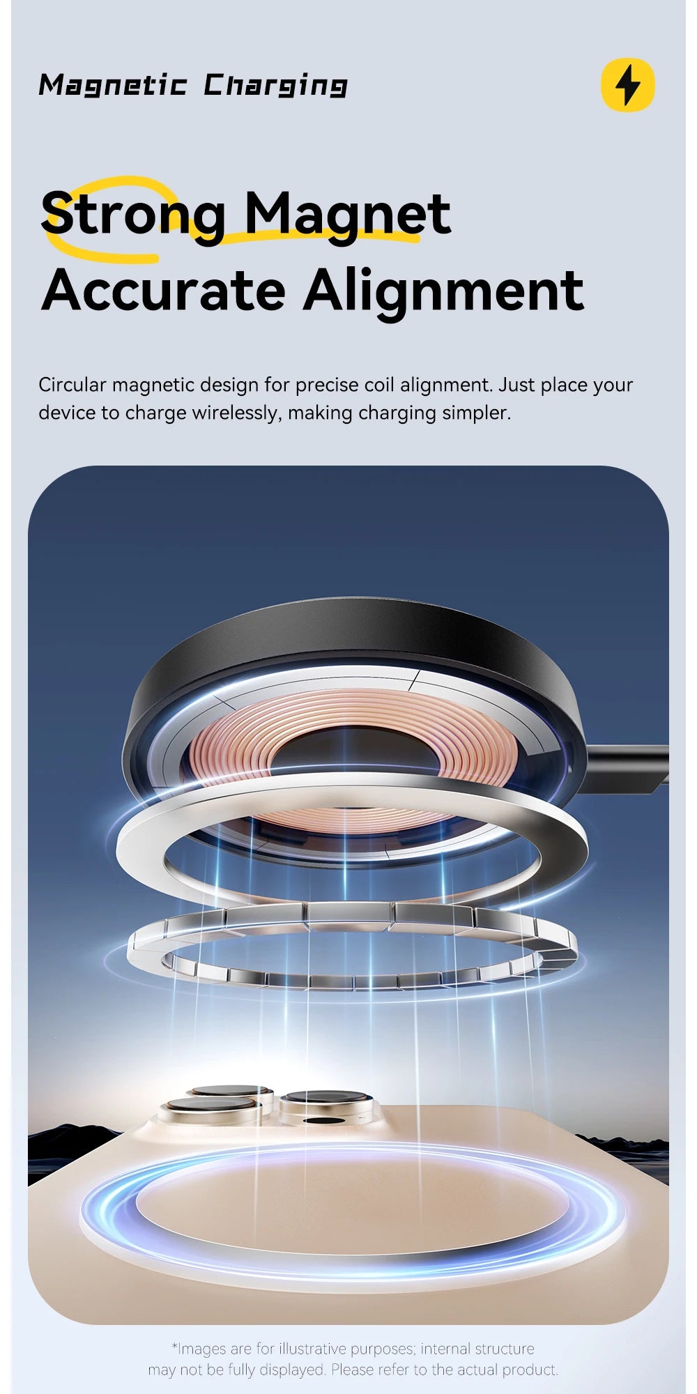 Essager Magnetic Wireless Charger With Holder 15W Fast Charging For iPhone17 16 15 14Pro Max Airpods Mini Wireless Phone Charger