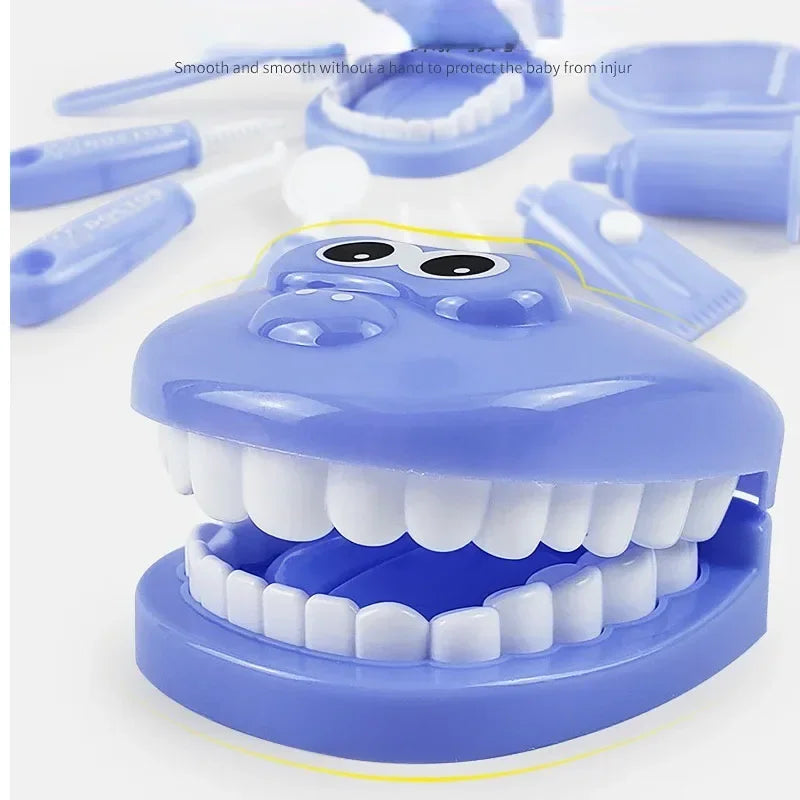 Children Montessori Toys Parent-child Interaction for Girl Boy Dentist Check Teeth Model Doctors Role Play Baby Montessori Toys