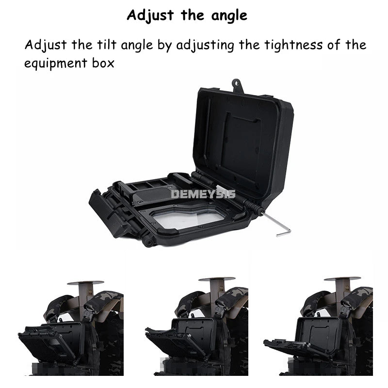 Tactical MOLLE Mobile Phone Box V2 Sport Chest Rig Hunting Vest Navigation Board Instant Equipment  Front Panel Phone Holder