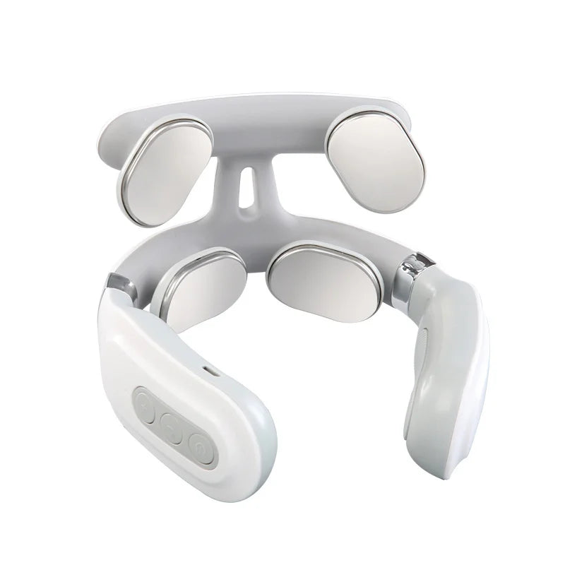 4-head Cervical Massager with Heat Electric Neck Massager Relaxation Gifts for Women Men Dad Mom