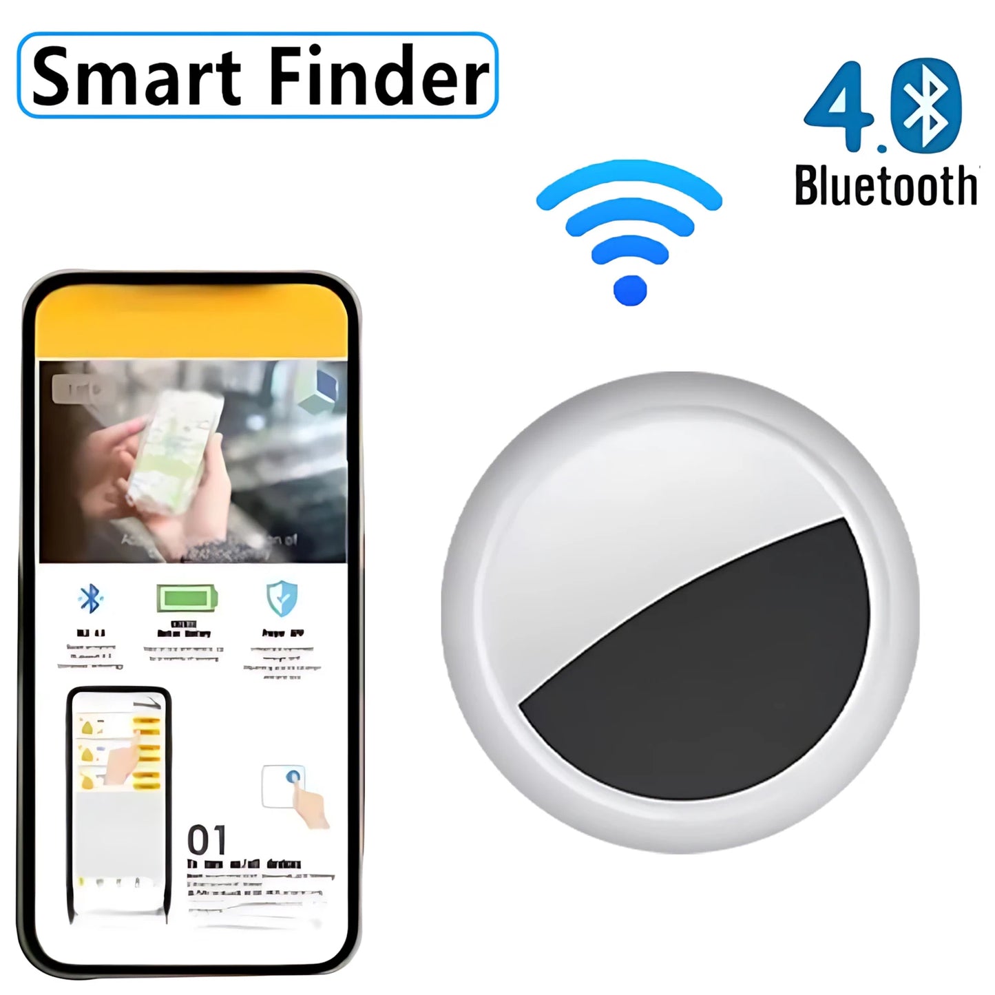 GPS Mini Tracker GPS Locator GPS Smart Car Work For isearcing Smart Finder Key Finder Children Locating Tracker Pet Tracker GPS