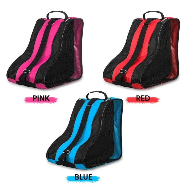 Breathable Skate Carry Bag Case 3 Layers For Kids Roller Skates Inline Skates Ice Skates Skate Carry Bag Skate Carry Case