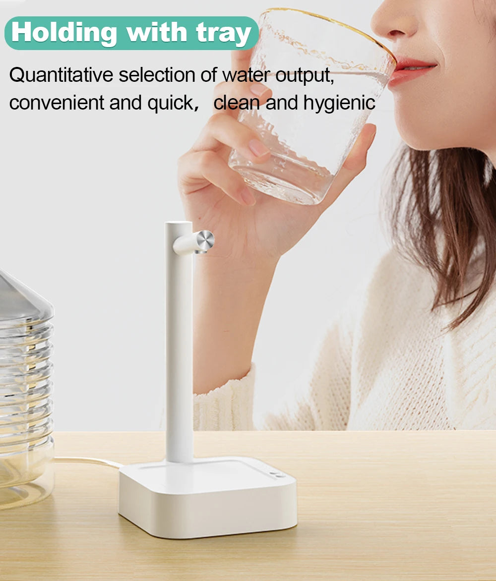 Electric Water Gallon Pump Automatic Water Dispenser Pump 19 Liters Desktop Portable Water Pump Bottle Barrel T30 Rechargeable