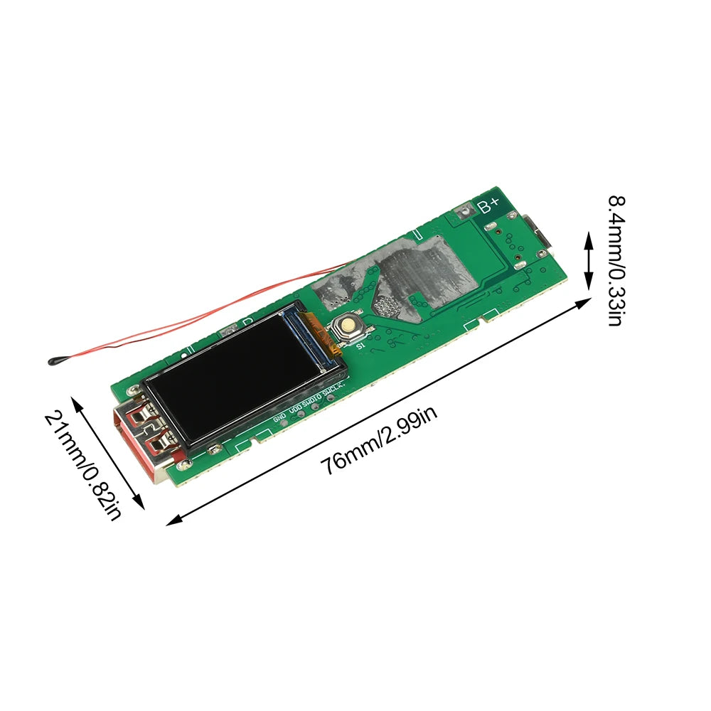 22.5W Fast Charging Module with TFT Color Display DIY Power Bank Kit for PD/QC/VOOC Dual Port Portable Charging