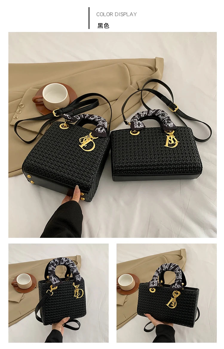 Luxury Leather Tote Bag for Ladies - Water-Resistant Designer Inspired Handbag with Interior Organizer