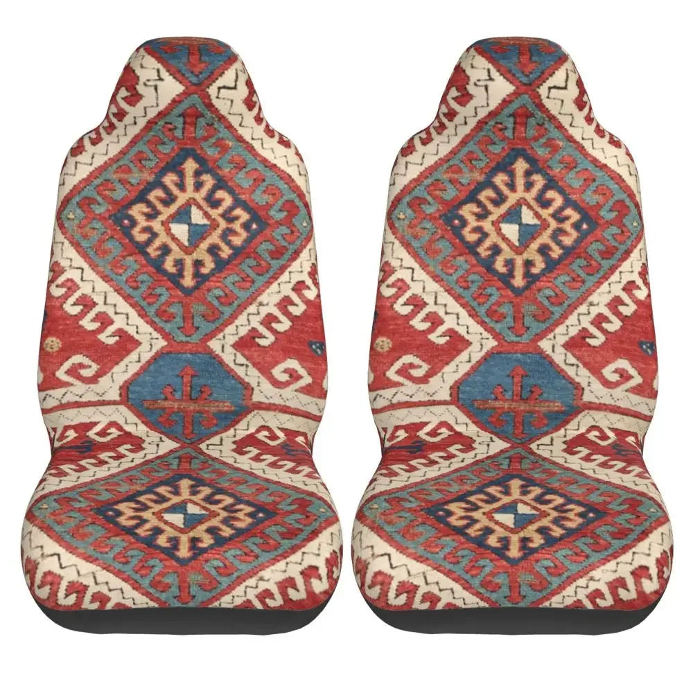 Boho Aztec Universal Car Seat Cover Four Seasons Women Ethnic Persian Tribal Car Seat Cushion Fabric Hunting