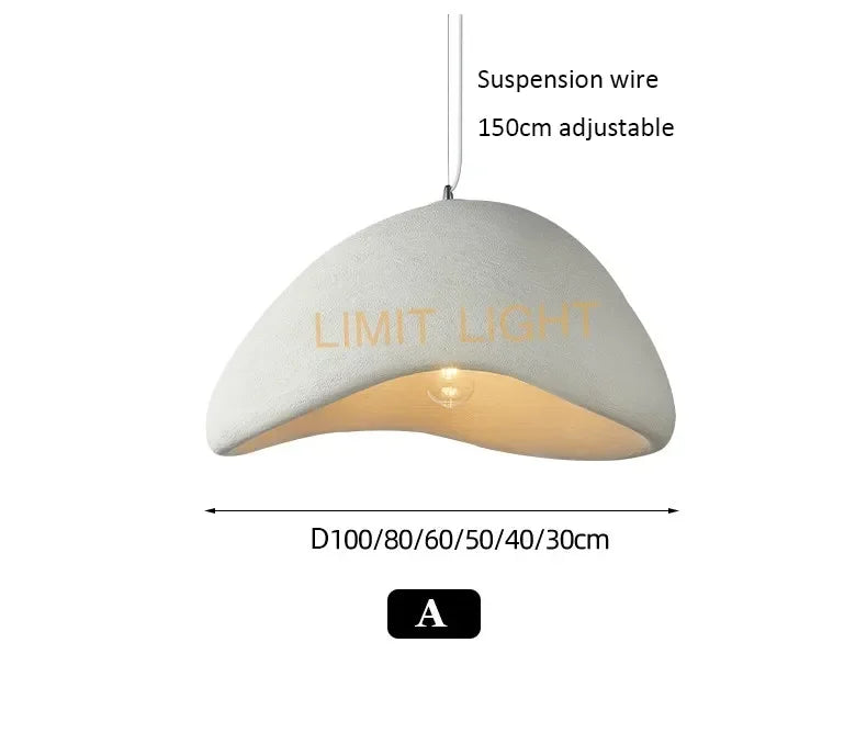 Japanese Wabi-Sabi Chandelier Modern Minimalist Dining Living Room Pendant Light Bedroom Bar Designer Homestay E27 Hanghing Lamp