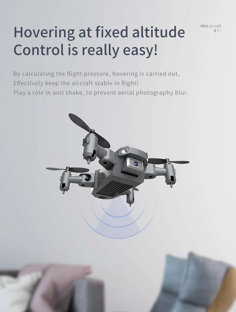 Mini Drone for Kids with 4k HDCamera  FPV Remote Control Toys Gifts for Boys Girls with Altitude Hold Headless Mode RC Dron