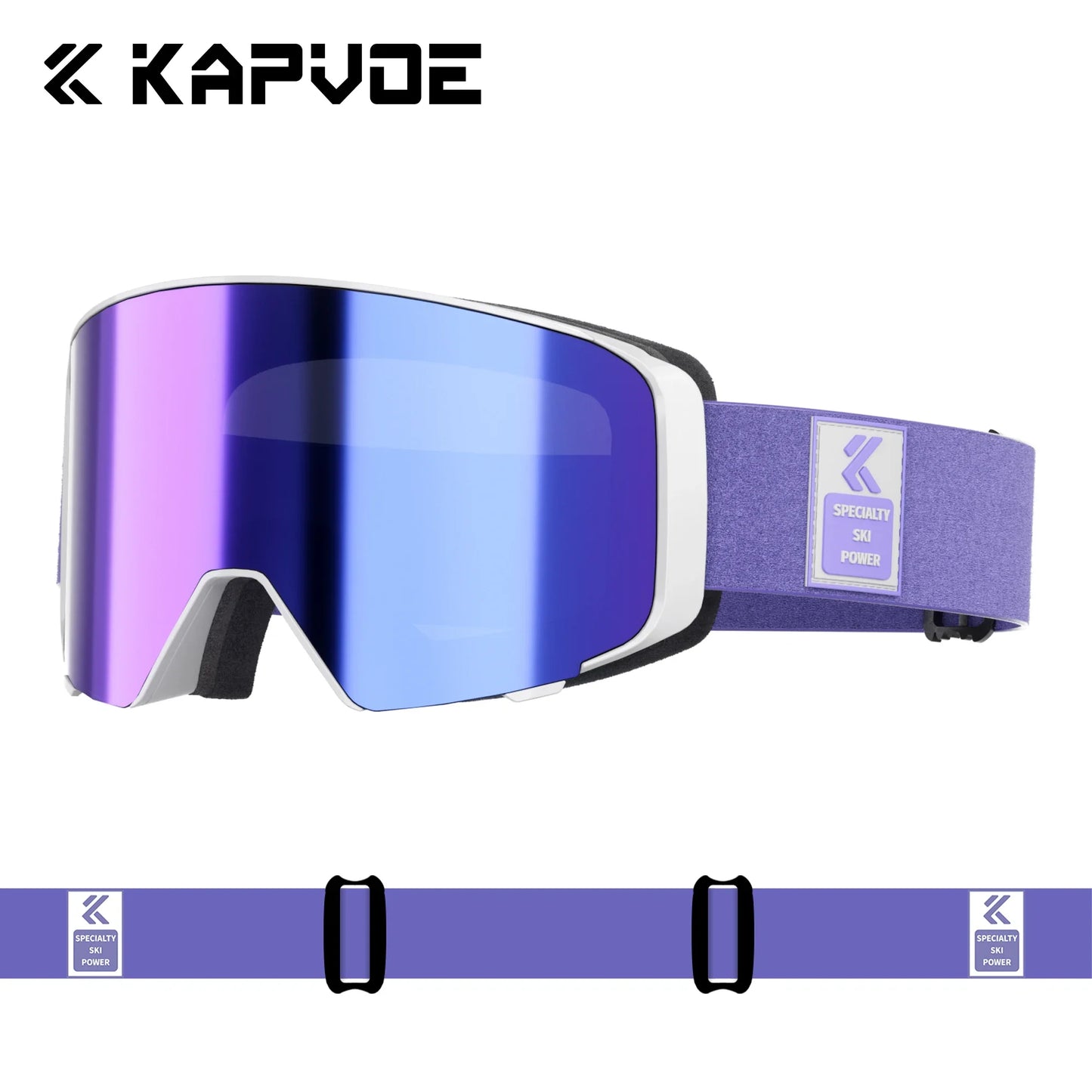 Kapvoe 2026 Skiing Eyewear Flip Ski Goggles Photochromic Snow Goggles Men Snowboard Mask Protection Glasses Snowmobile Winter