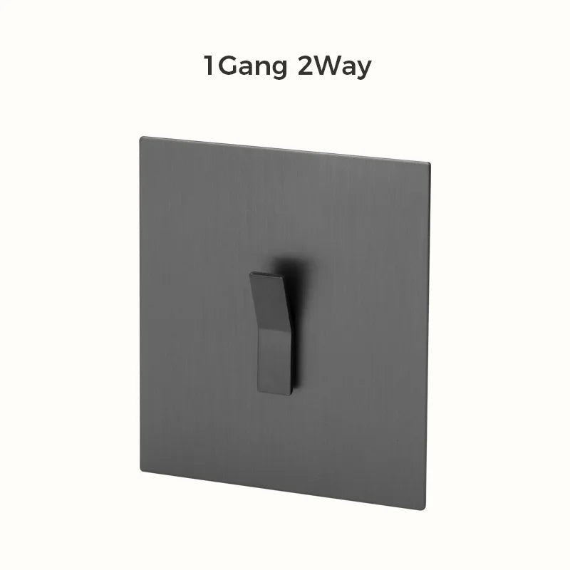 Avoir Wall Push Button Switch Y Type On Off Rocker Switches 2Way Power Scoket Gray Europe UK Electric Outlets Home Improvements