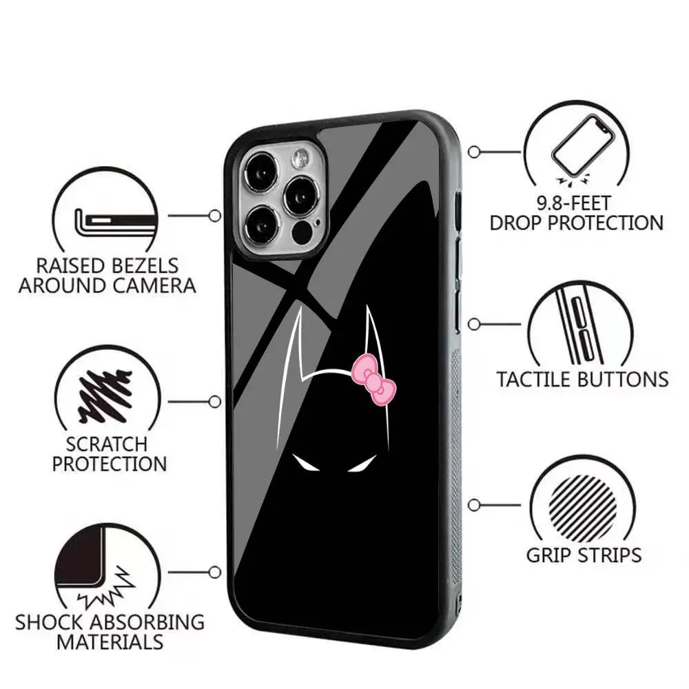Cool-B-Batman-S Classic Armadura De For Magsafe Funda De Carga Inalámbrica Magnética Para For IPhone 11 12 13 14 15 16 17 Pro
