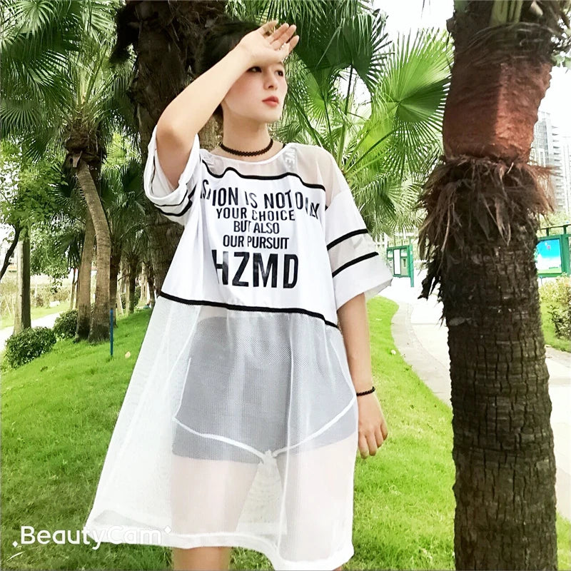 Large Size Women's Swimsuit Tee-Piece Set Conservative Bikini Spor Student Little Fraance Sle Teenage Girl Flat Footwear