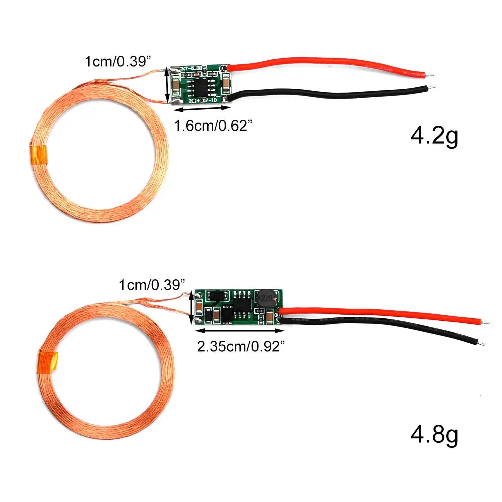 5V 1A/5V2A Wireless Power Supply Module Wireless Charger Module Transmitter Receiver Terminal Circuit Board Module for DIY Phone