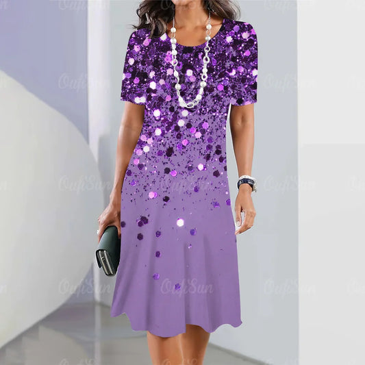 New Women's Dresses,Vintage Printed Dresses,Elegant Casual Short Sleeve Women's,Y2k Fashion Plus Size Women's Dresses,2023