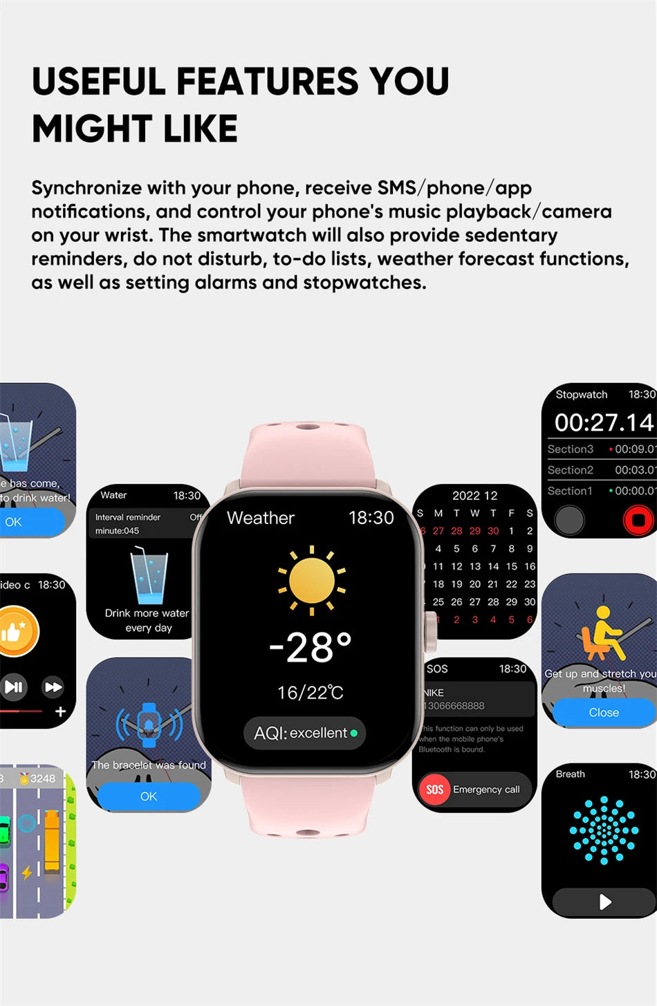 For Xiaomi Watch 5 Global Version Men Women HD AMOLED Screen Heart Rate Bluetooth Call GPS Track Waterproof Sports Smart Watch