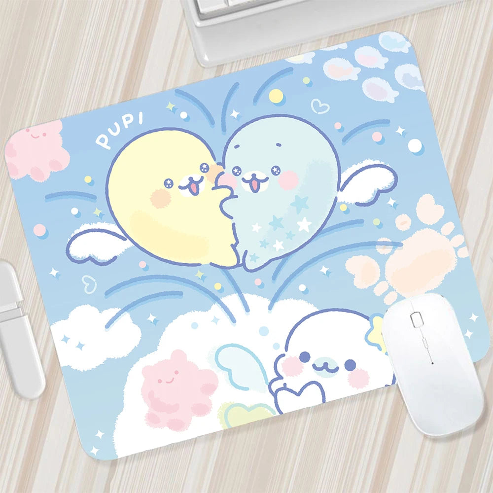 Japanese Cute Mamegoma Small Mouse Pad Gaming Mousepad PC Gamer Mouse Mat XXL Computer Pad Keyboard Mat Desk Pad Laptop Mausepad