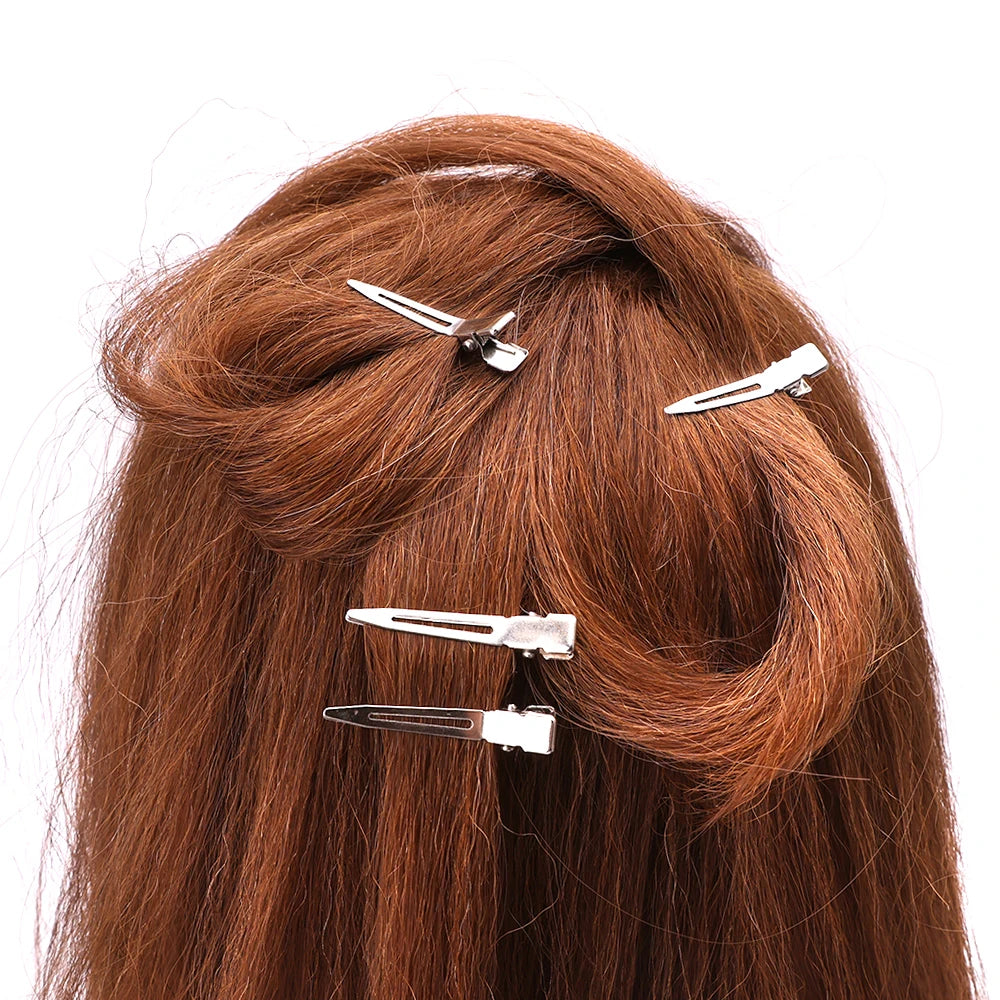 12/35/50/70/80Pcs Positioning Metal Hair Clips Hairpins for Women Styling Tools Barber Hair Cut Clamps DIY Curls for Salon