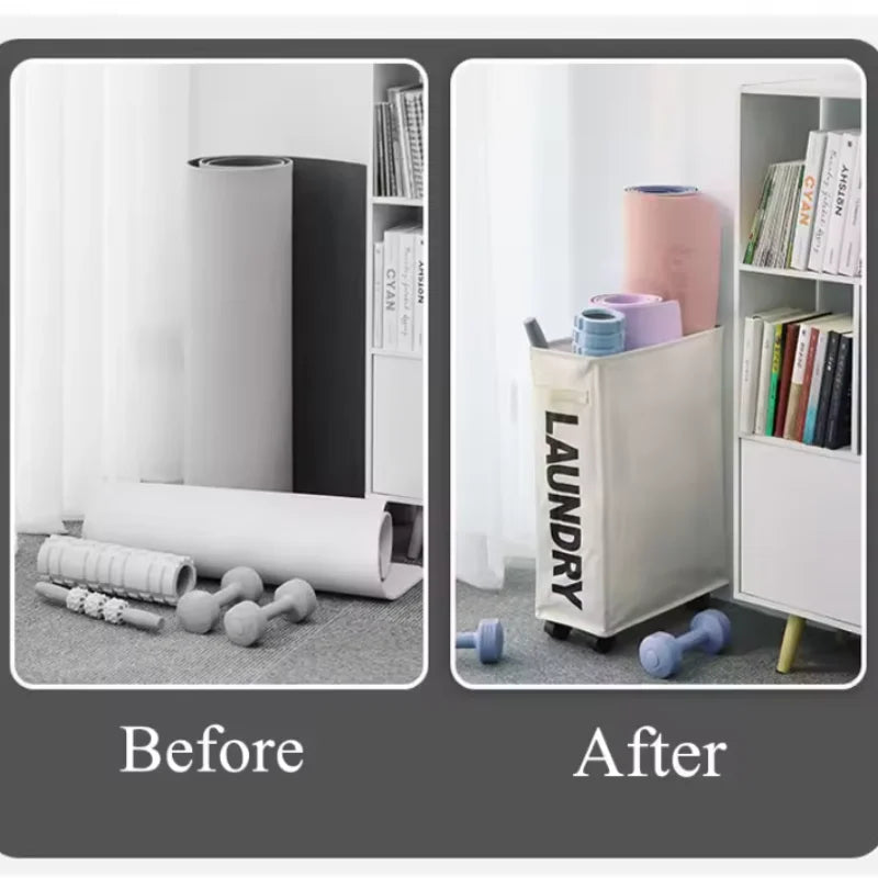 in stock Laundry Basket  Large Capacity Yoga Mat Storage Basket Multifunctional Foldable Waterproof Dirty Clothes Storage Bag