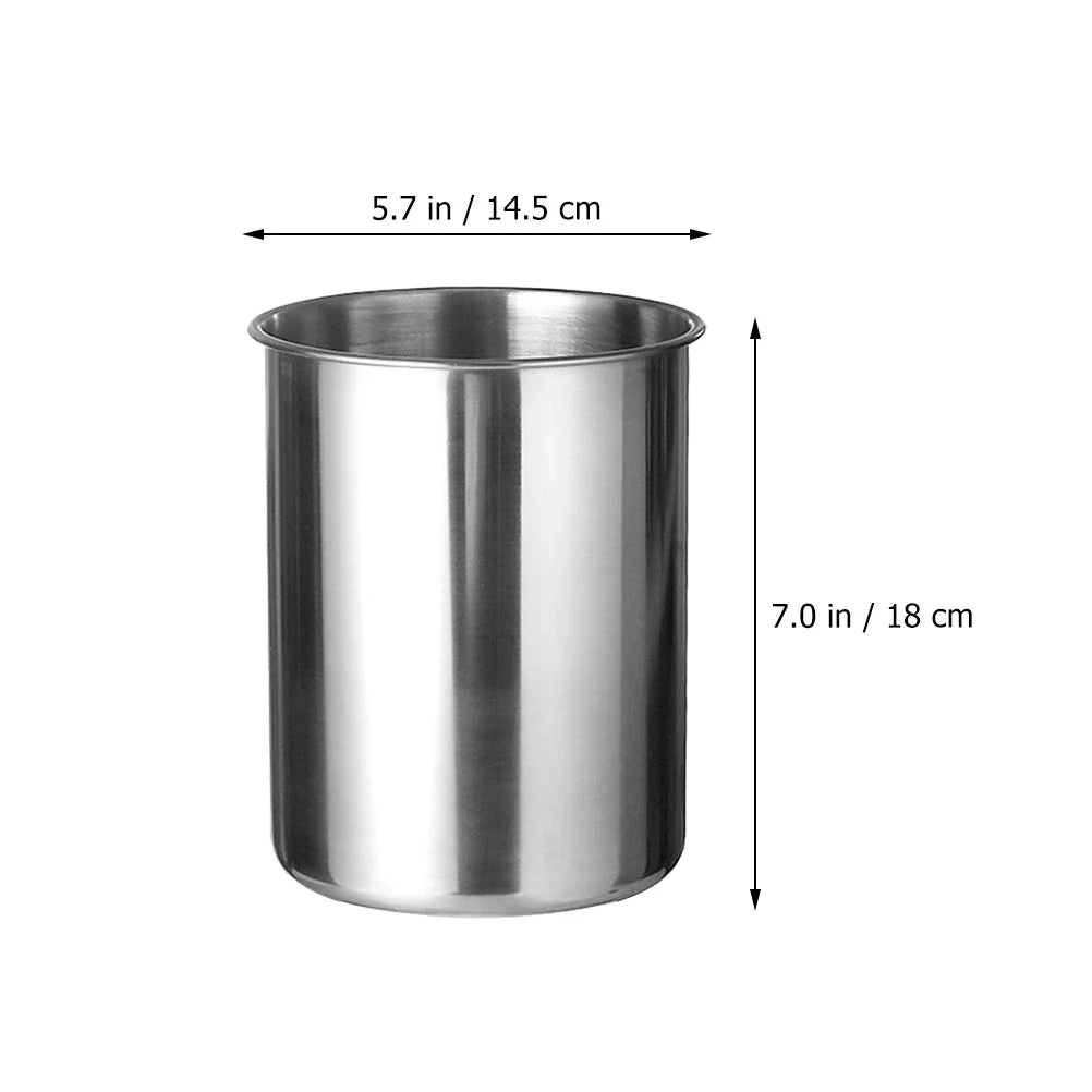 Portable Stainless Steel Ice Cube Bucket Durable Metal Cooler for Parties and Picnics Small Flower Water Holder