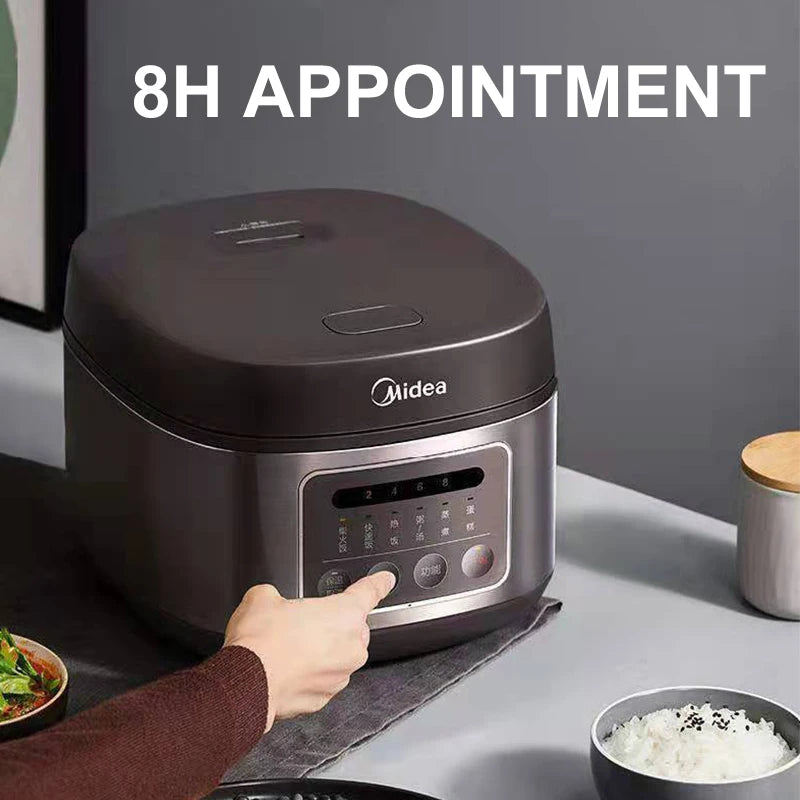 Midea Rice Cooker Large Capacity 4L/5L Suitable for 2-10 People Electric Rice Cooker Multifunctional Home Kitchen Appliances