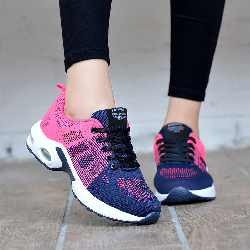 Women Running Shoes Breathable Casual Shoes Outdoor Light Weight White  Sports Shoes Casual Walking Sneakers for Wamen