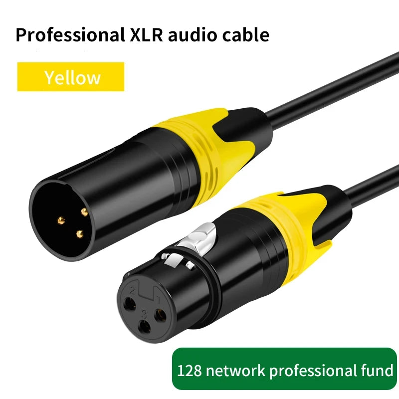 XLR Male to XLR Female Cable For Professional Recording Extension Line Balanced XLR Mixer Speaker Amplifier Live Microphone Line