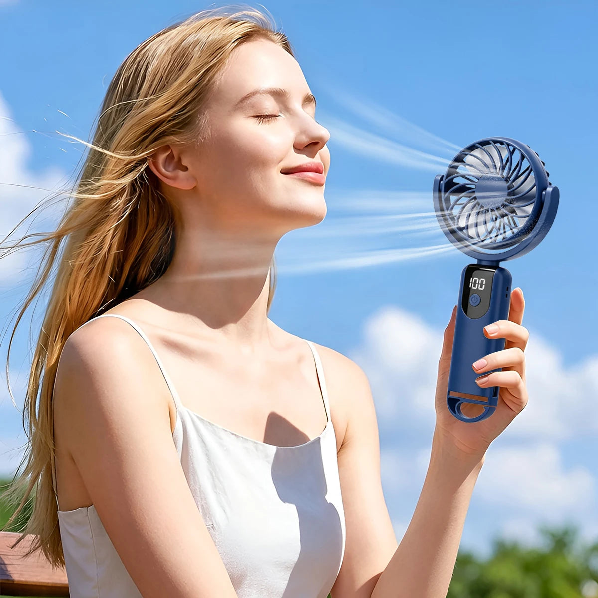 New Handheld Small Fan, Mini Portable Portable Cooling Device, Silent and Long-lasting, Essential for Summer Outdoor Coolness