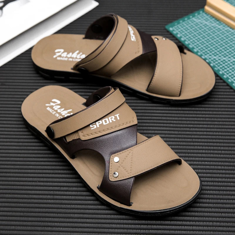 Summer Men Sandals Open Toe Flat Mens Casual Shoes Outdoor Walking Sandals for Men Beach Shoes sandalias hombre Men slippers