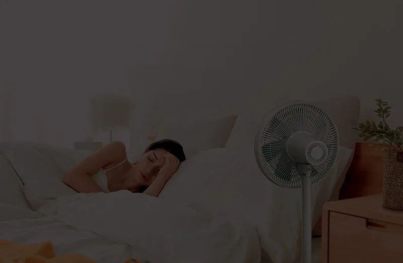 MIJIA Floor Fan,7 Blade,Adjustable Wide-Angle 90°,Home Fan For Living Room,Support Connect MI HOME APP Wired Fan