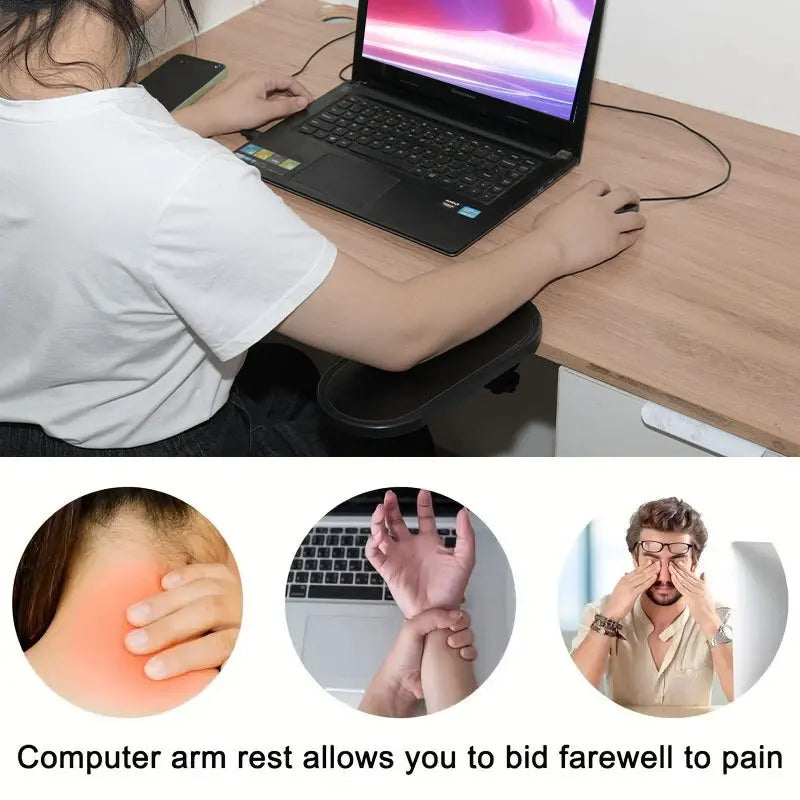 Computer Hand Rest, Arm Rest and Mouse Rest, Keyboard Drag Computer Hand Rest, Wrist Guard and Mouse Pad Can Be Rotated
