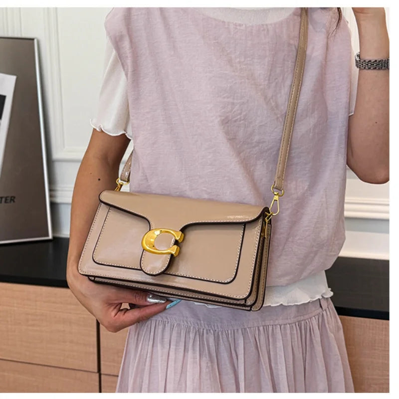 Double-Strap Small Square Crossbody Bag – Stylish Underarm Shoulder Purse For Women, Fashionable Classic Shoulder Bag 2026