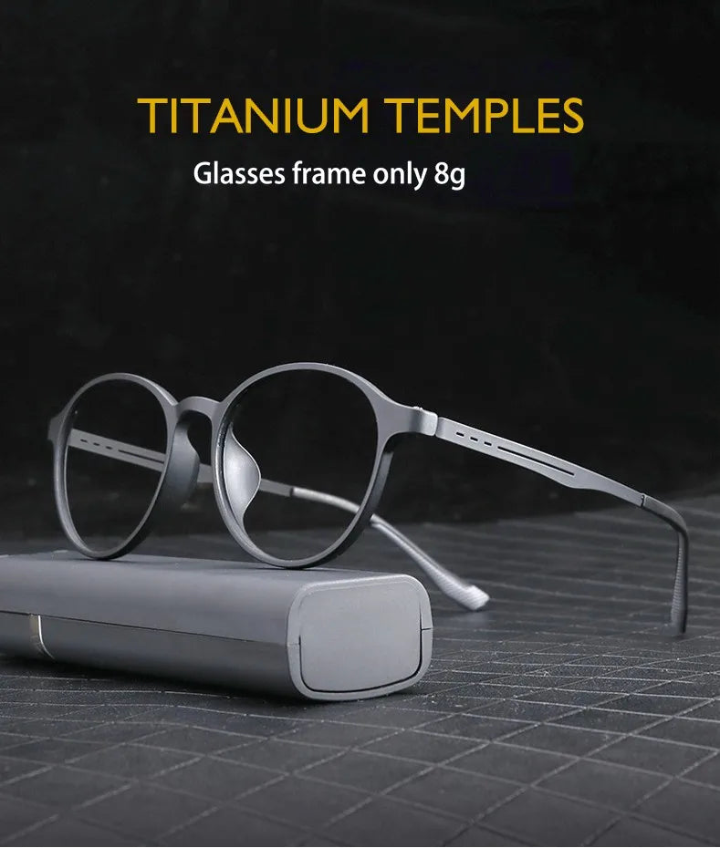 O-Q CLUB Ultra-light Reading Glasses Woman Optical Classic Round TR90 Titanium Legs Lunette Pour Femme Original Women Sunglasses