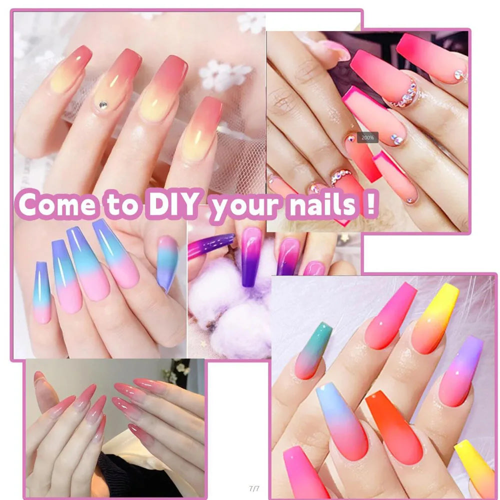 40-Colors Nail Eyeshadow Palette Solid Gradient Nail Art Rubbing Powder - Highly Pigmented Shimmer Makeup Palette Matte Nail Dec