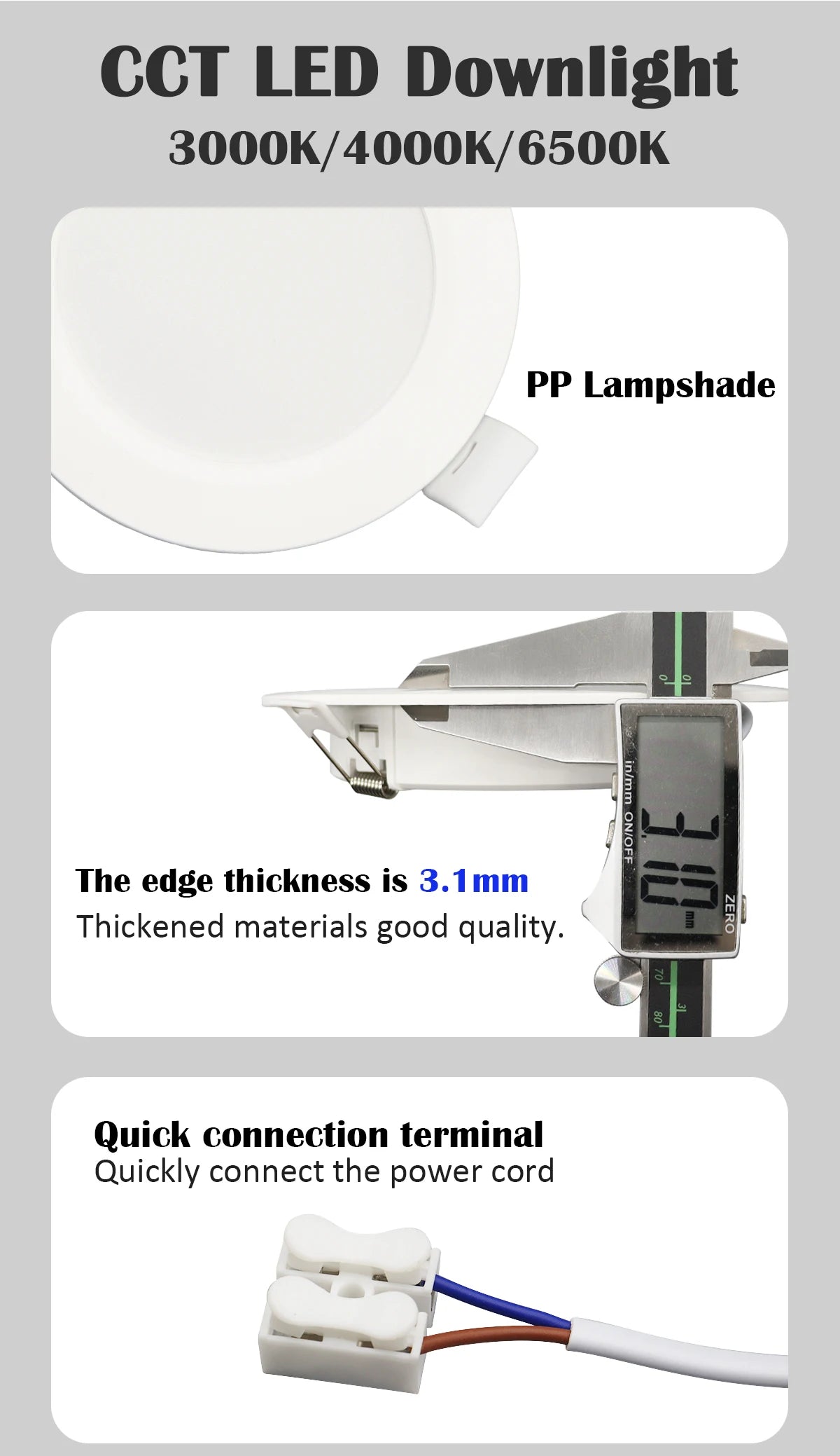 1-10pcs Led Surface Mounted Spot Downlight CCT 3000/4000/6500K Anti-glare Ceiling Lamp Foldable Spotlights for BedRoom Bathroom