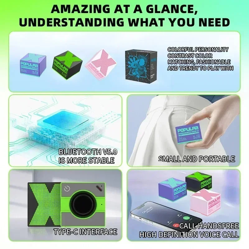 portable Mini wireless Bluetooth audio speaker full range audio player suitable for outdoor activities office and relaxation