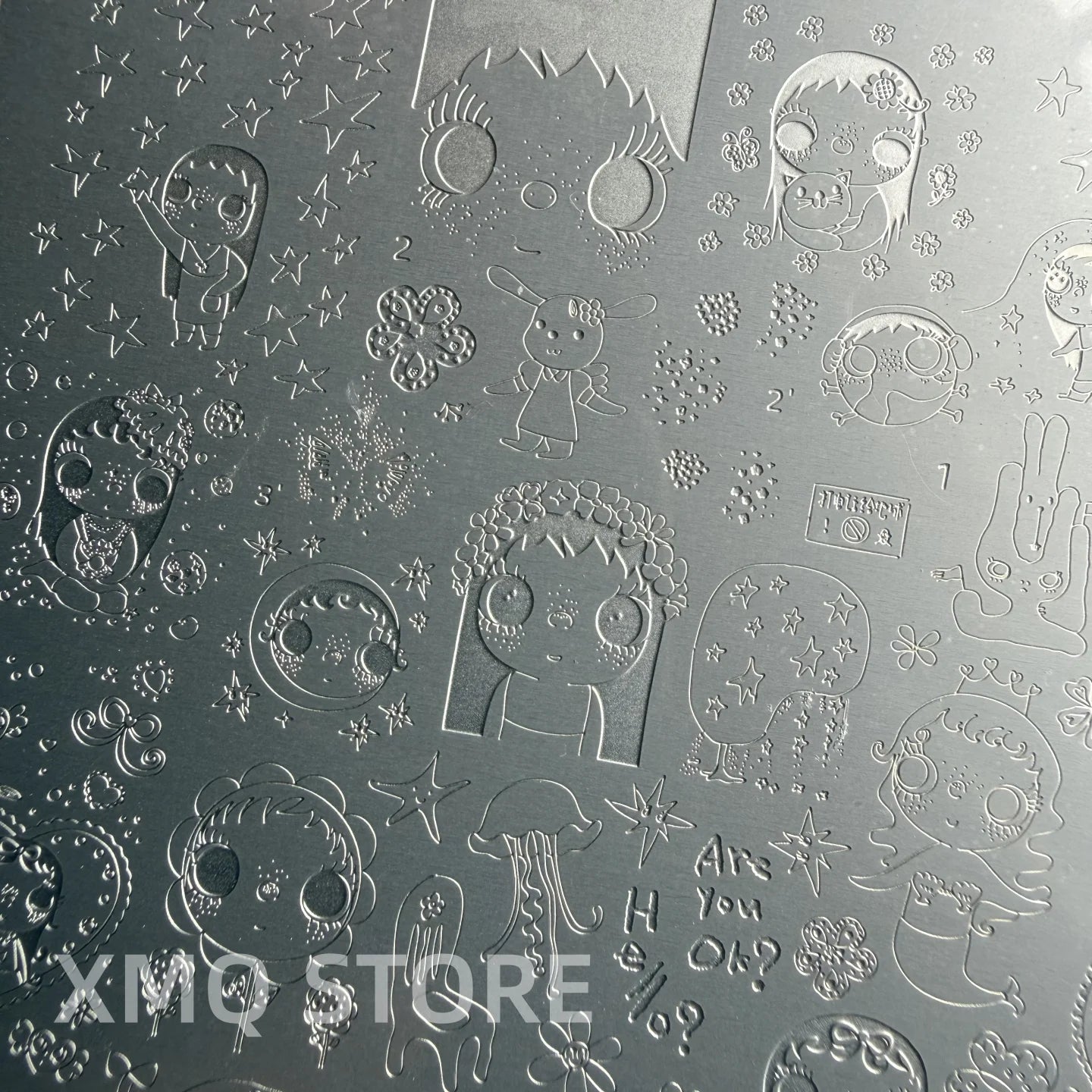 XMQ NAIL ART STAMPING PLATES LINES TEMPLATES LETTERS IMAGEPLATES