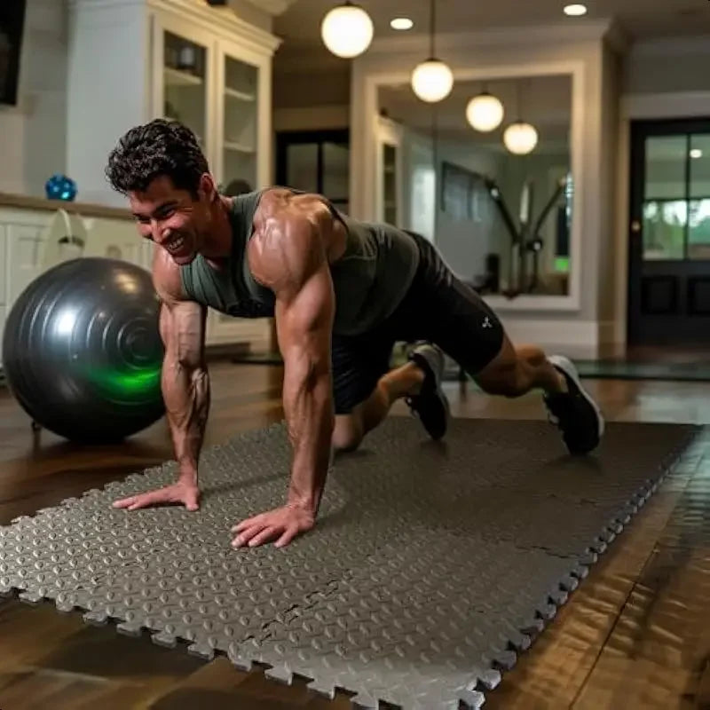 8/16pcs Interlocking Foam Floor Tiles Easy Assembly Fitness Training Rugs Soft Anti-Fall Interlocking Floor Mat Home Yoga Mat