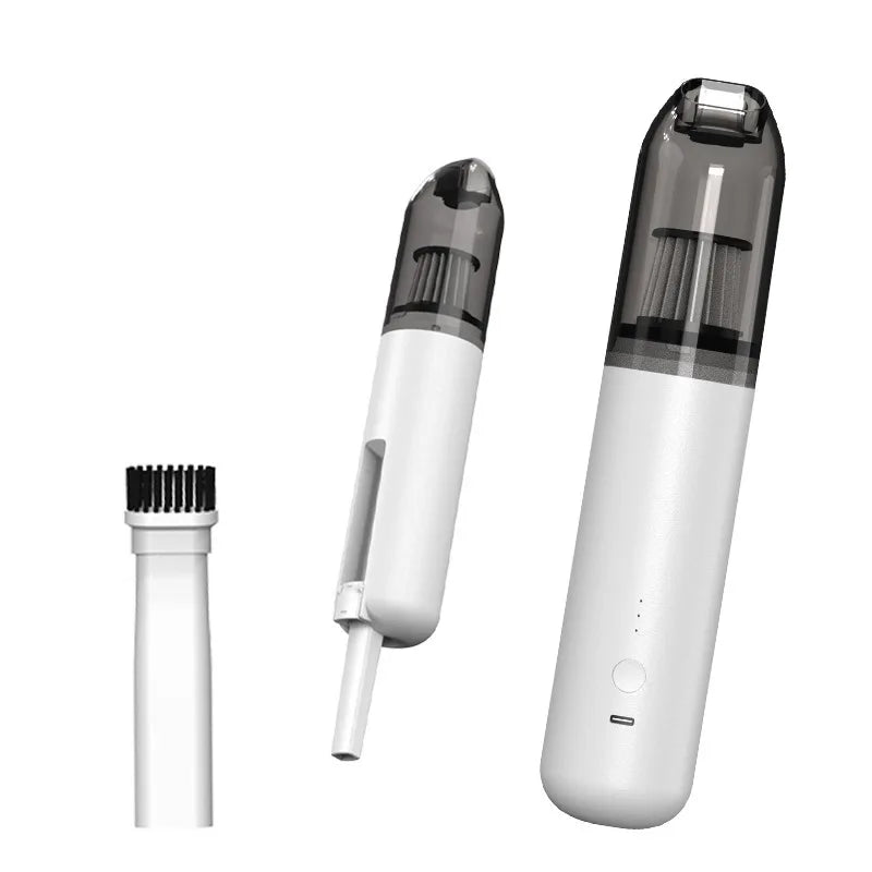 Handheld Cordless Car Vacuum Cleaner Strong Suction Power USB Rechargeable Hair Remover and Dust Collector for Home/Car Use
