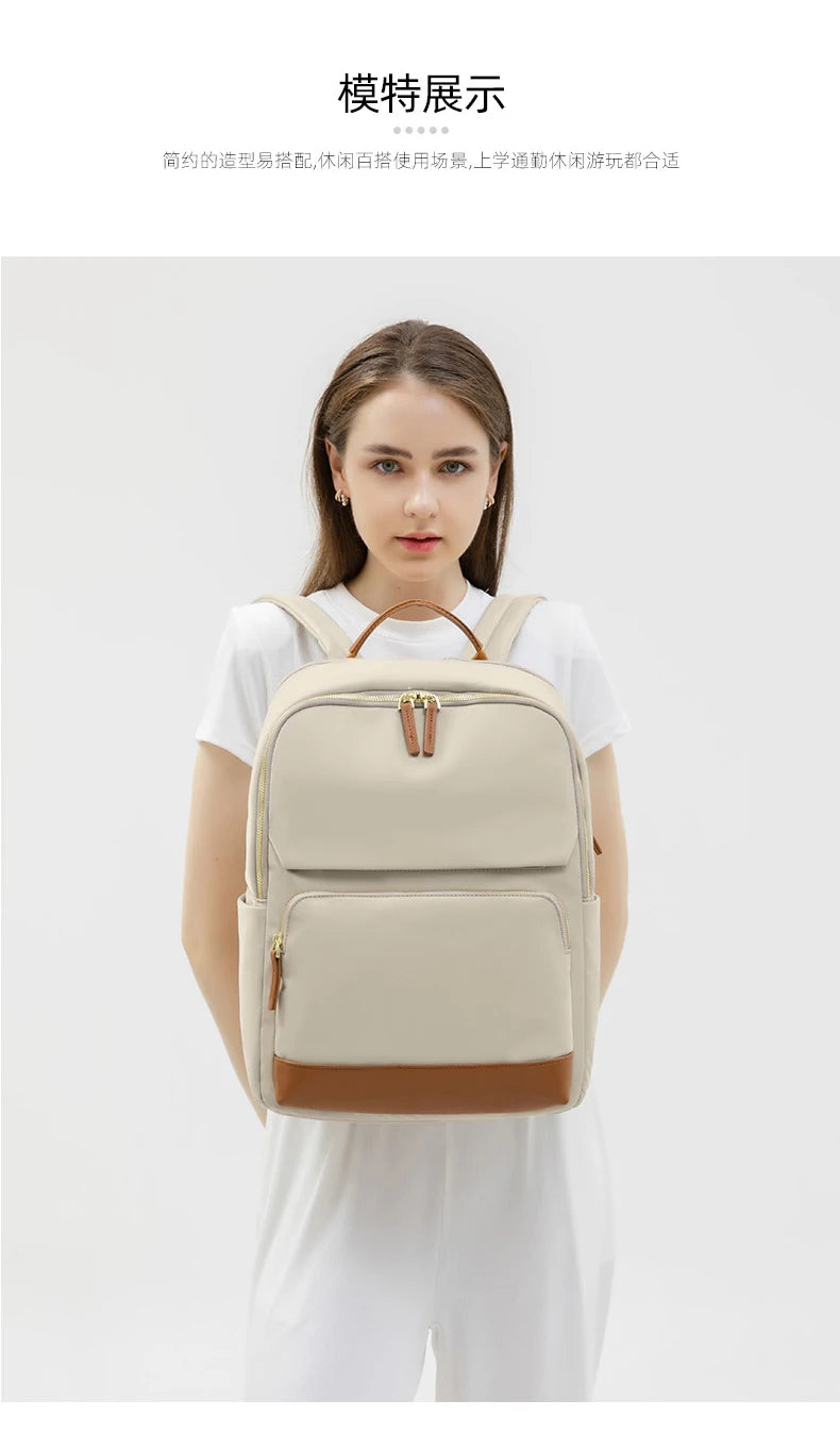 Travel Backpack for Women Luxury Back Pack Bag for 15.6 inch Laptop New Stylish Female Bags with Computer Cabin Large Schoolbags