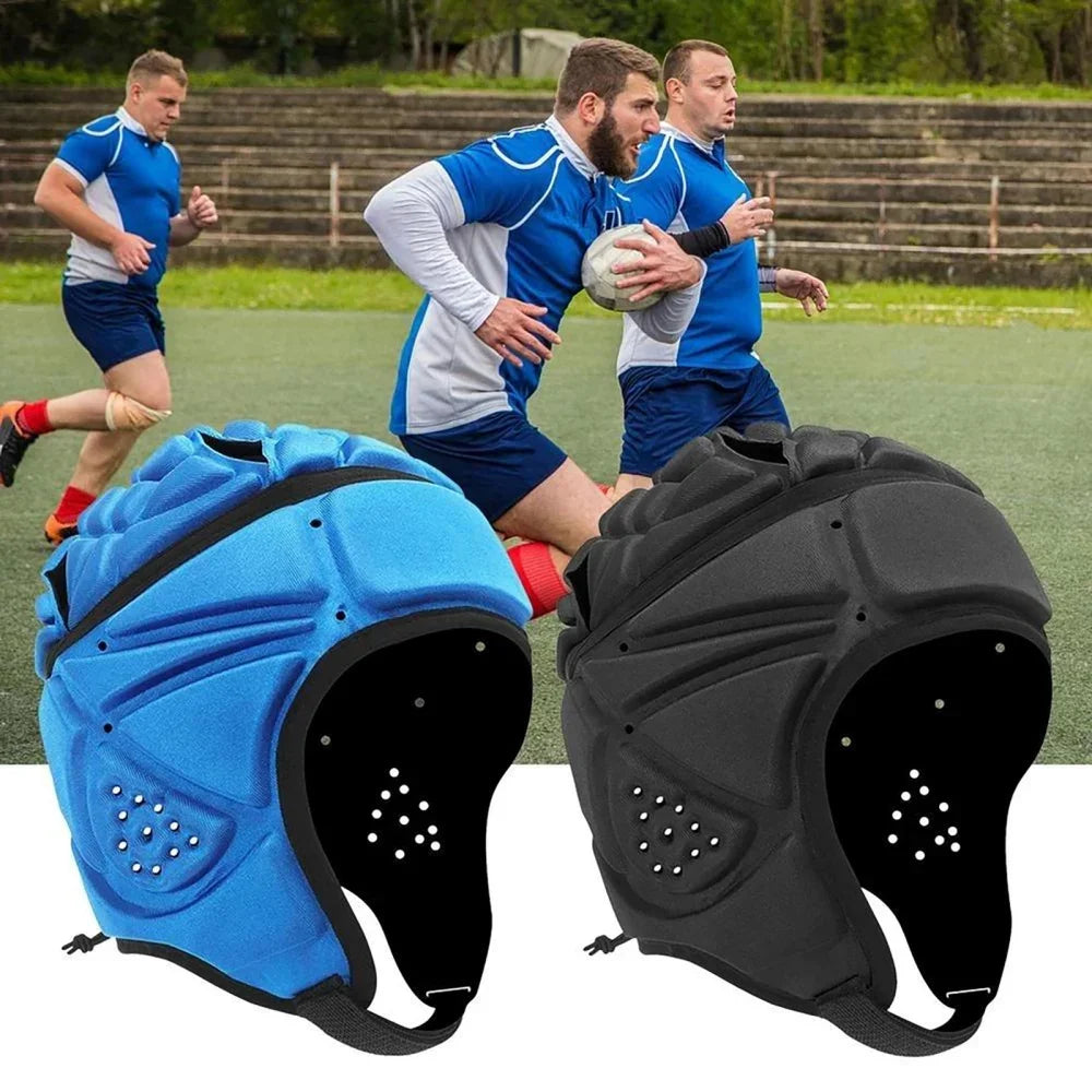 Adult Rugbys Football Helmet Headguard Goalie Hat Caps Soft Protective Rugbys Headguard